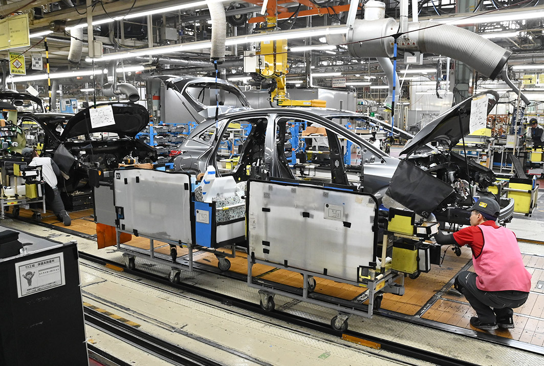 待望の新型車で国内生産の台数引き上げにも期待(追浜工場)