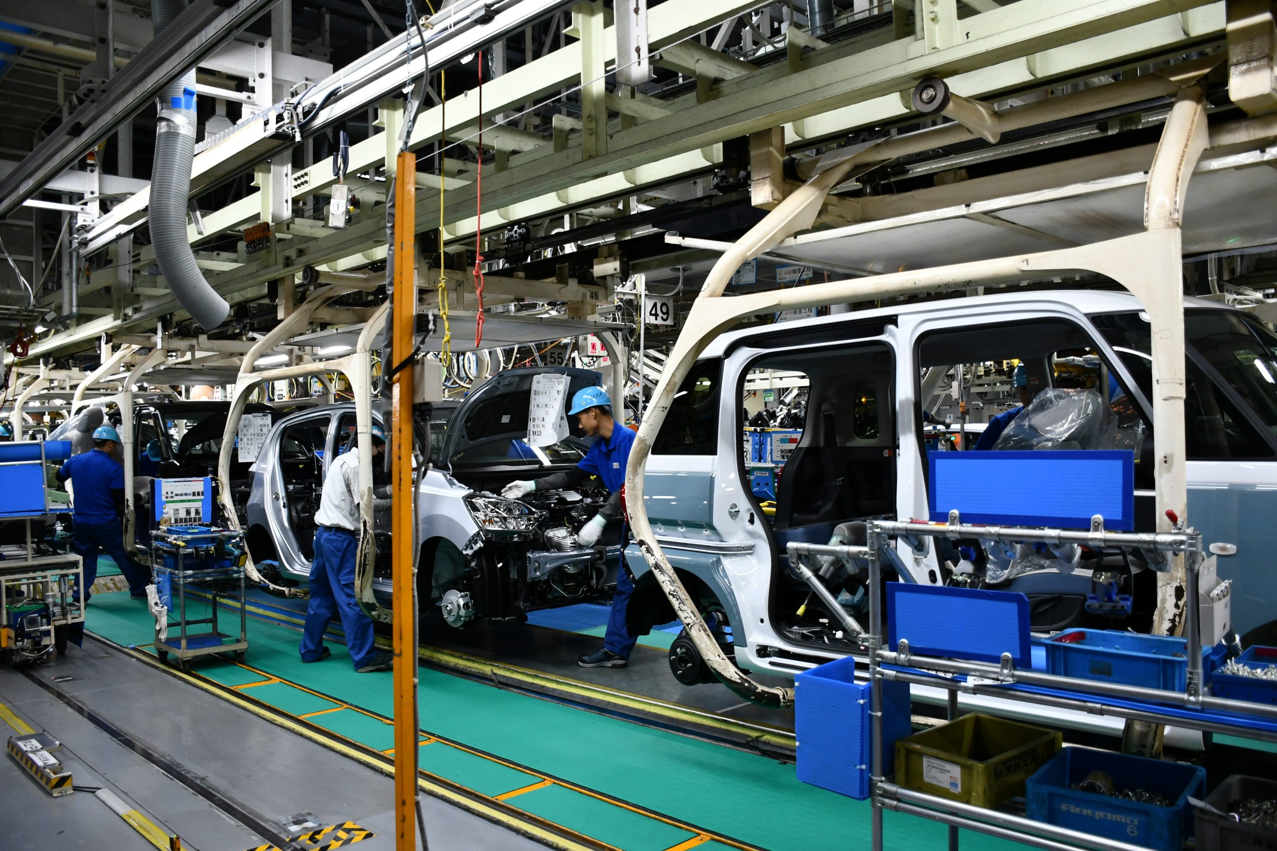 熊本地震で複数の完成車工場が操業停止を余儀なくされた(ダイハツ九州の大分工場)